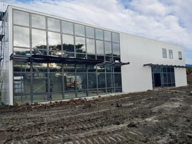 BH steel structure project case Real Estate Sales Center（1200m2）Chile-2024
