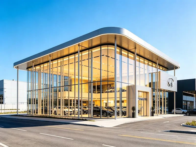 steel structure showroom